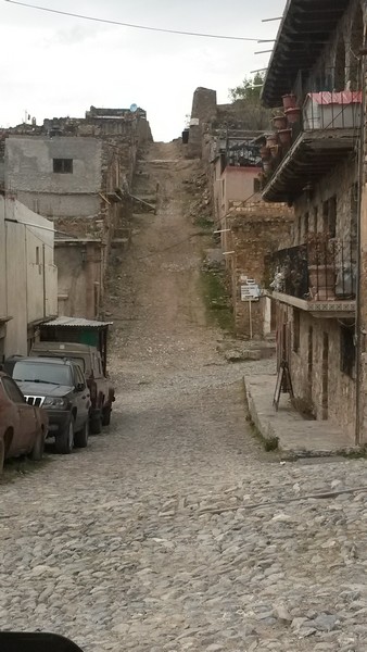 Our room was at the end of this road, yeah up there.